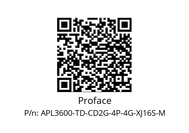   Proface APL3600-TD-CD2G-4P-4G-XJ16S-M