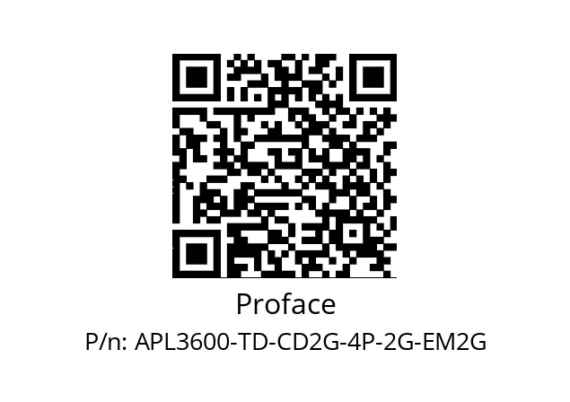   Proface APL3600-TD-CD2G-4P-2G-EM2G