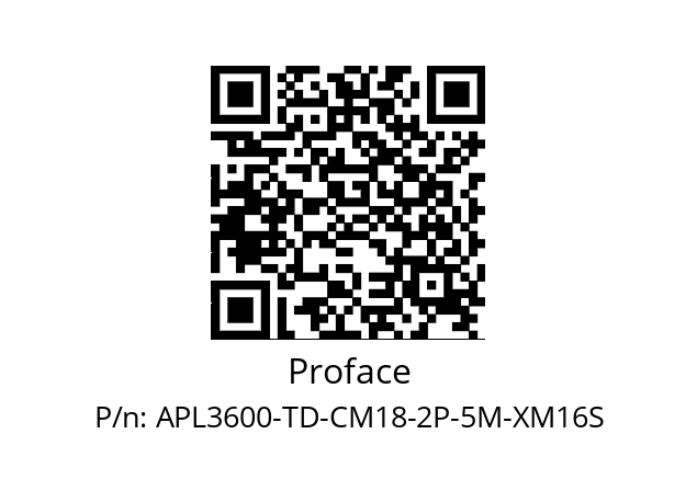   Proface APL3600-TD-CM18-2P-5M-XM16S