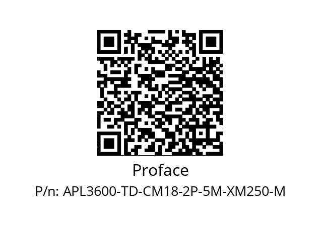   Proface APL3600-TD-CM18-2P-5M-XM250-M