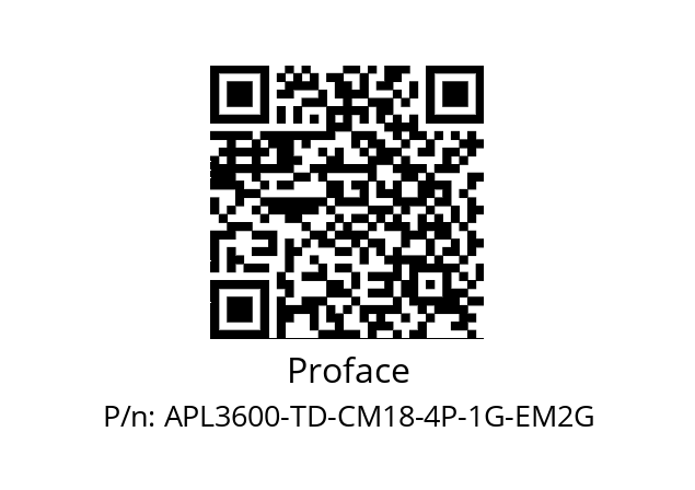   Proface APL3600-TD-CM18-4P-1G-EM2G