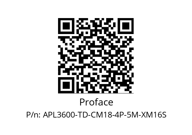   Proface APL3600-TD-CM18-4P-5M-XM16S