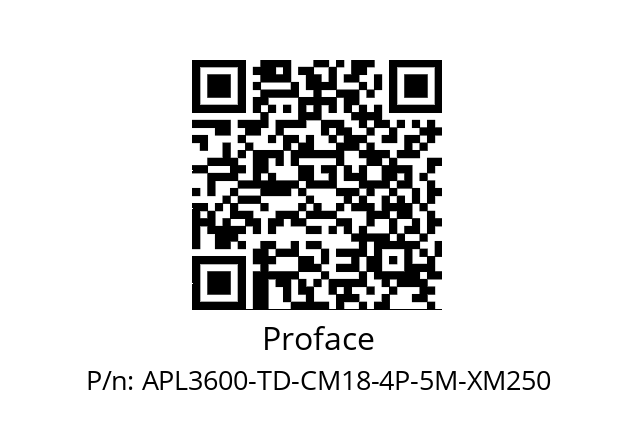   Proface APL3600-TD-CM18-4P-5M-XM250