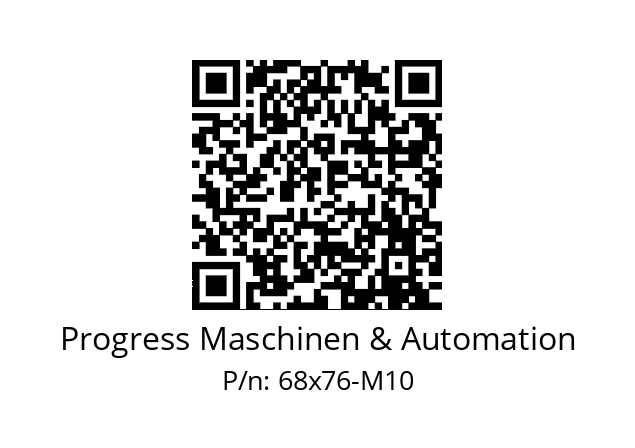   Progress Maschinen & Automation 68x76-M10