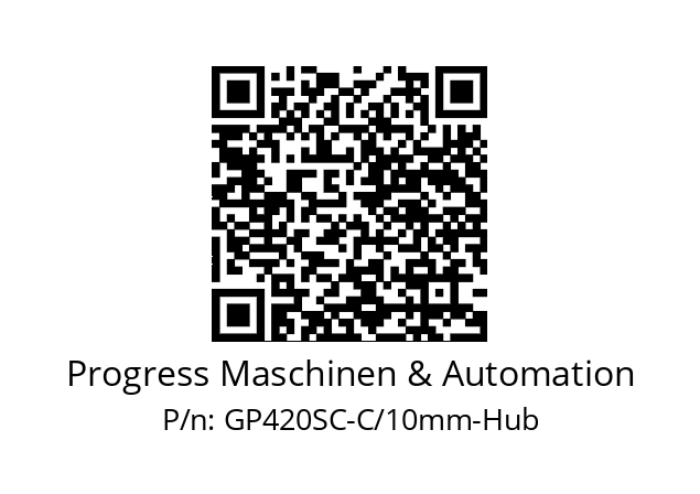   Progress Maschinen & Automation GP420SC-C/10mm-Hub