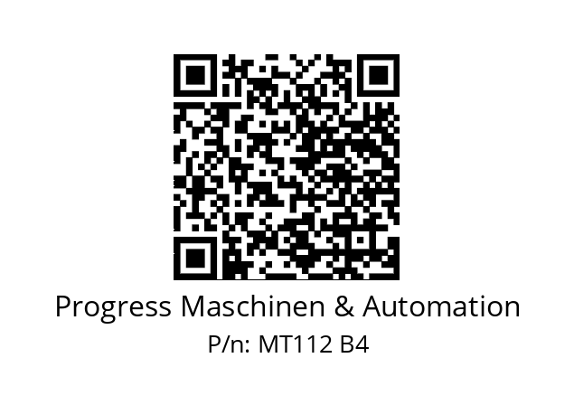   Progress Maschinen & Automation MT112 B4