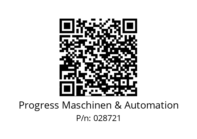   Progress Maschinen & Automation 028721