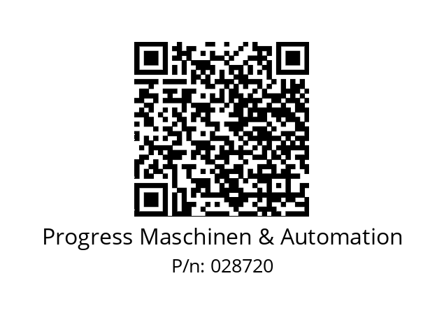   Progress Maschinen & Automation 028720