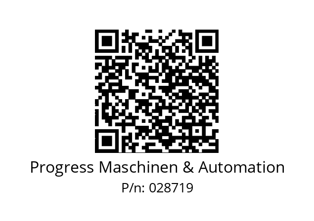   Progress Maschinen & Automation 028719