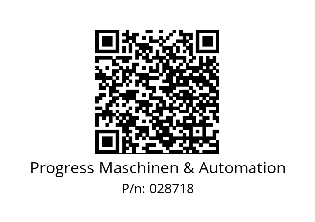   Progress Maschinen & Automation 028718