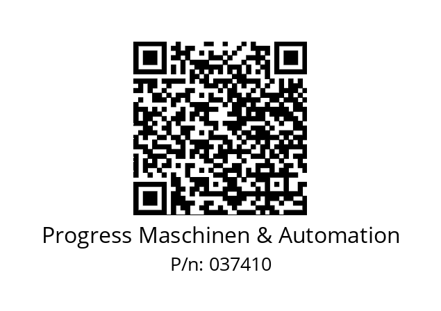   Progress Maschinen & Automation 037410