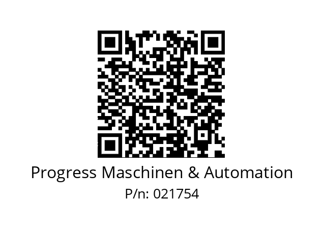   Progress Maschinen & Automation 021754