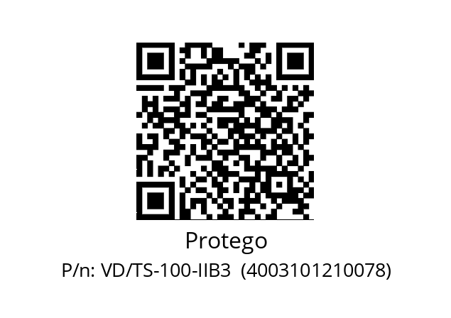   Protego VD/TS-100-IIB3  (4003101210078)