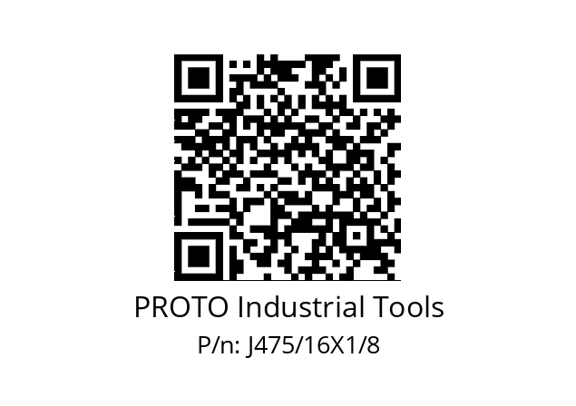   PROTO Industrial Tools J475/16X1/8