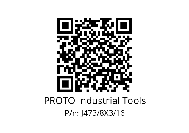   PROTO Industrial Tools J473/8X3/16