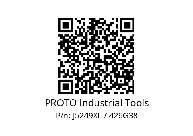   PROTO Industrial Tools J5249XL / 426G38