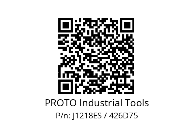   PROTO Industrial Tools J1218ES / 426D75