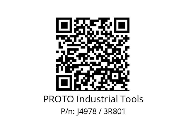   PROTO Industrial Tools J4978 / 3R801