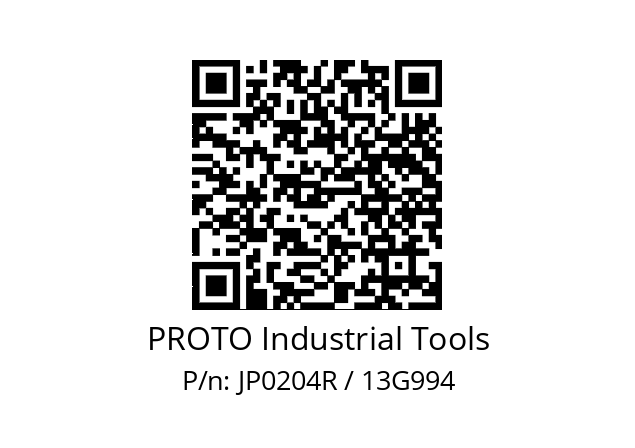   PROTO Industrial Tools JP0204R / 13G994