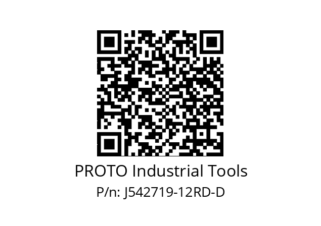   PROTO Industrial Tools J542719-12RD-D