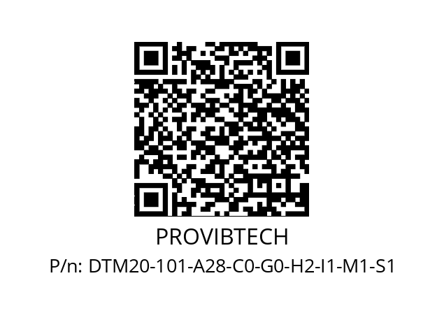   PROVIBTECH DTM20-101-A28-C0-G0-H2-I1-M1-S1