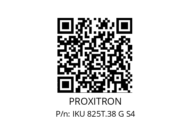   PROXITRON IKU 825T.38 G S4