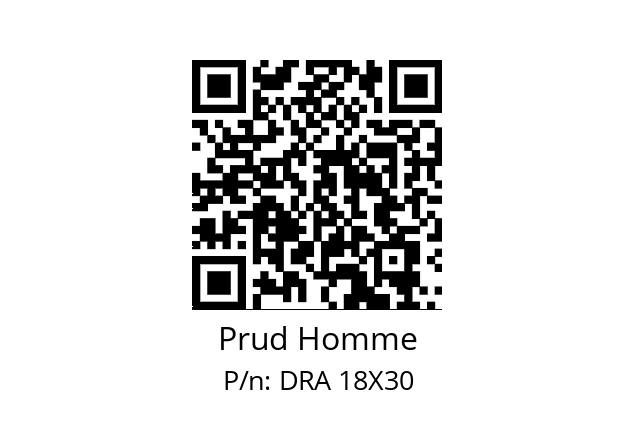   Prud Homme DRA 18X30