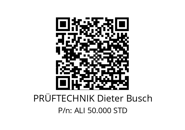   PRÜFTECHNIK Dieter Busch ALI 50.000 STD