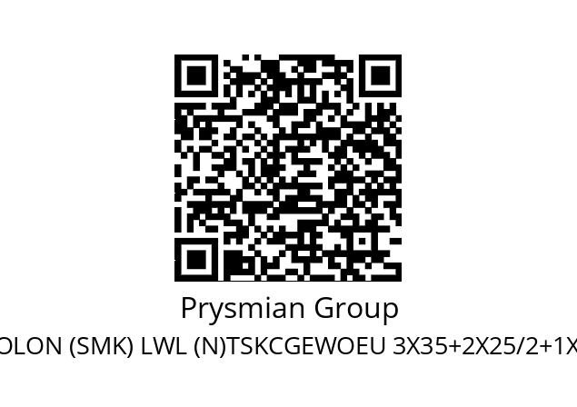   Prysmian Group PROTOLON (SMK) LWL (N)TSKCGEWOEU 3X35+2X25/2+1X  8,7/15 KV