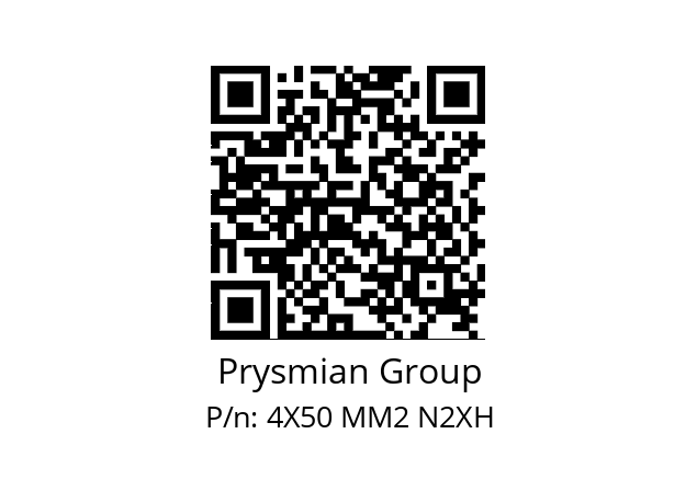   Prysmian Group 4X50 MM2 N2XH