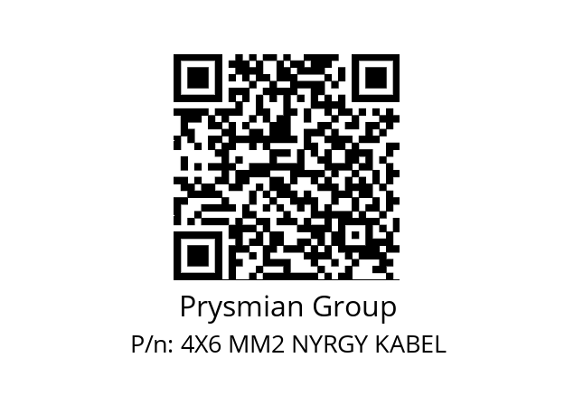   Prysmian Group 4X6 MM2 NYRGY KABEL