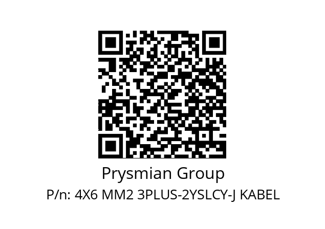   Prysmian Group 4X6 MM2 3PLUS-2YSLCY-J KABEL