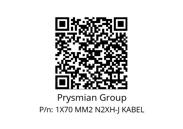   Prysmian Group 1X70 MM2 N2XH-J KABEL