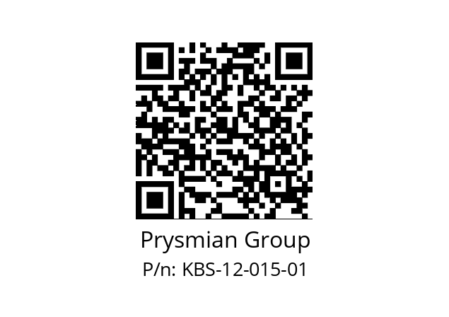   Prysmian Group KBS-12-015-01