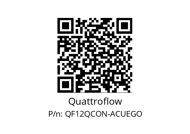   Quattroflow QF12QCON-ACUEGO