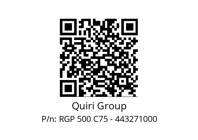   Quiri Group RGP 500 C75 - 443271000