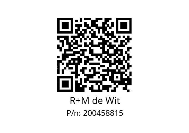   R+M de Wit 200458815