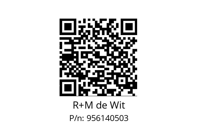   R+M de Wit 956140503