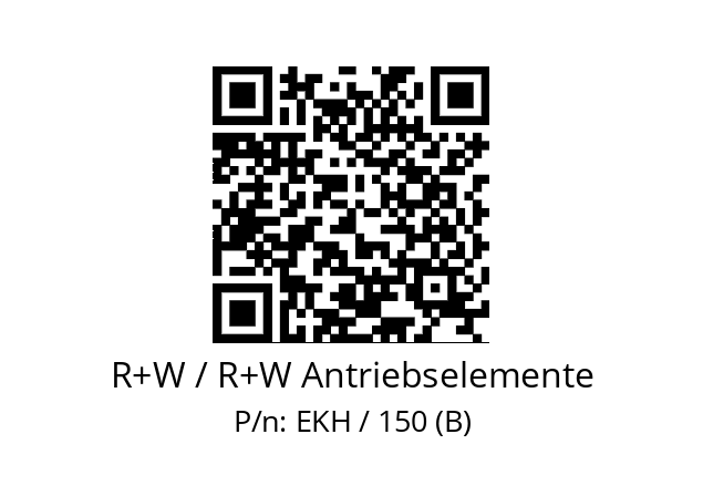   R+W / R+W Antriebselemente EKH / 150 (B)