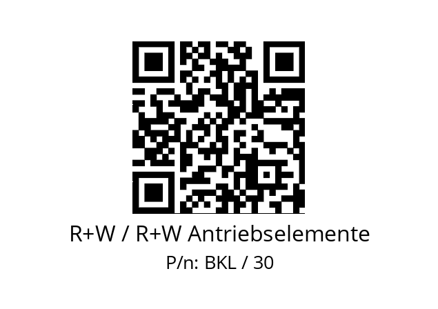   R+W / R+W Antriebselemente BKL / 30