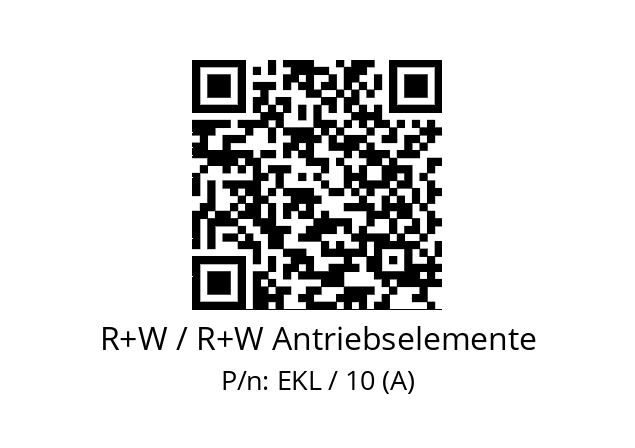   R+W / R+W Antriebselemente EKL / 10 (A)