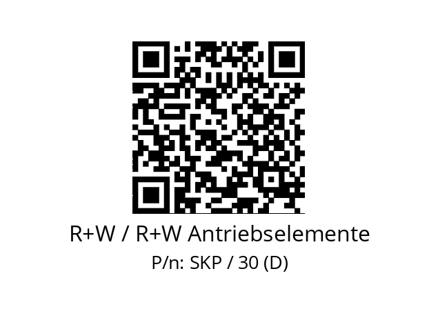   R+W / R+W Antriebselemente SKP / 30 (D)