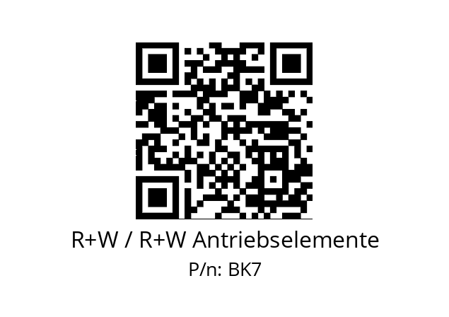   R+W / R+W Antriebselemente BK7