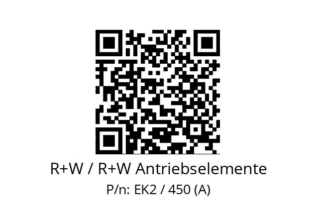   R+W / R+W Antriebselemente EK2 / 450 (A)