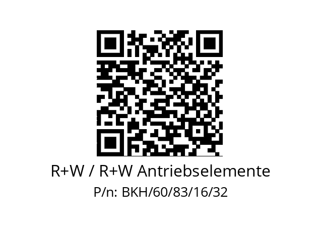   R+W / R+W Antriebselemente BKH/60/83/16/32