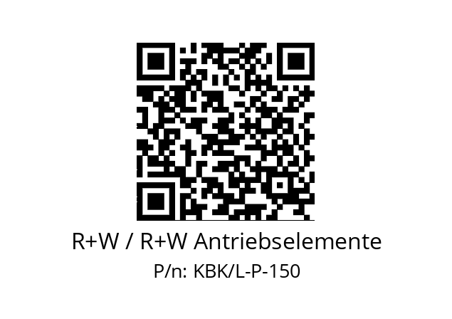   R+W / R+W Antriebselemente KBK/L-P-150