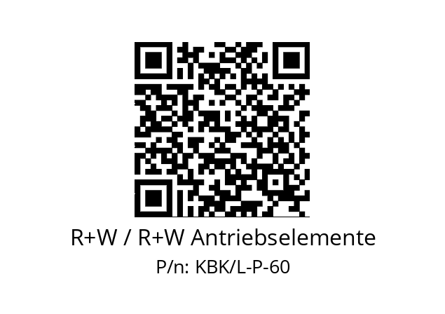   R+W / R+W Antriebselemente KBK/L-P-60