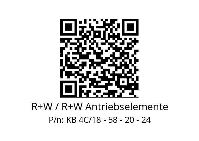   R+W / R+W Antriebselemente KB 4C/18 - 58 - 20 - 24