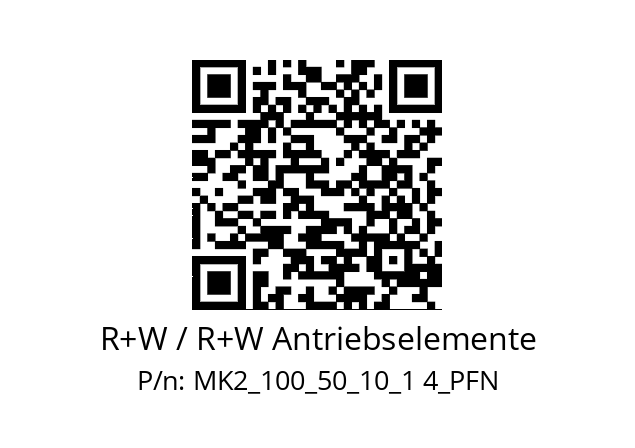   R+W / R+W Antriebselemente MK2_100_50_10_1 4_PFN