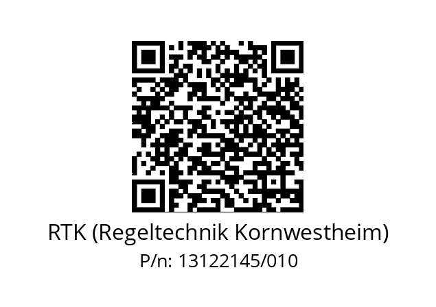   RTK (Regeltechnik Kornwestheim) 13122145/010